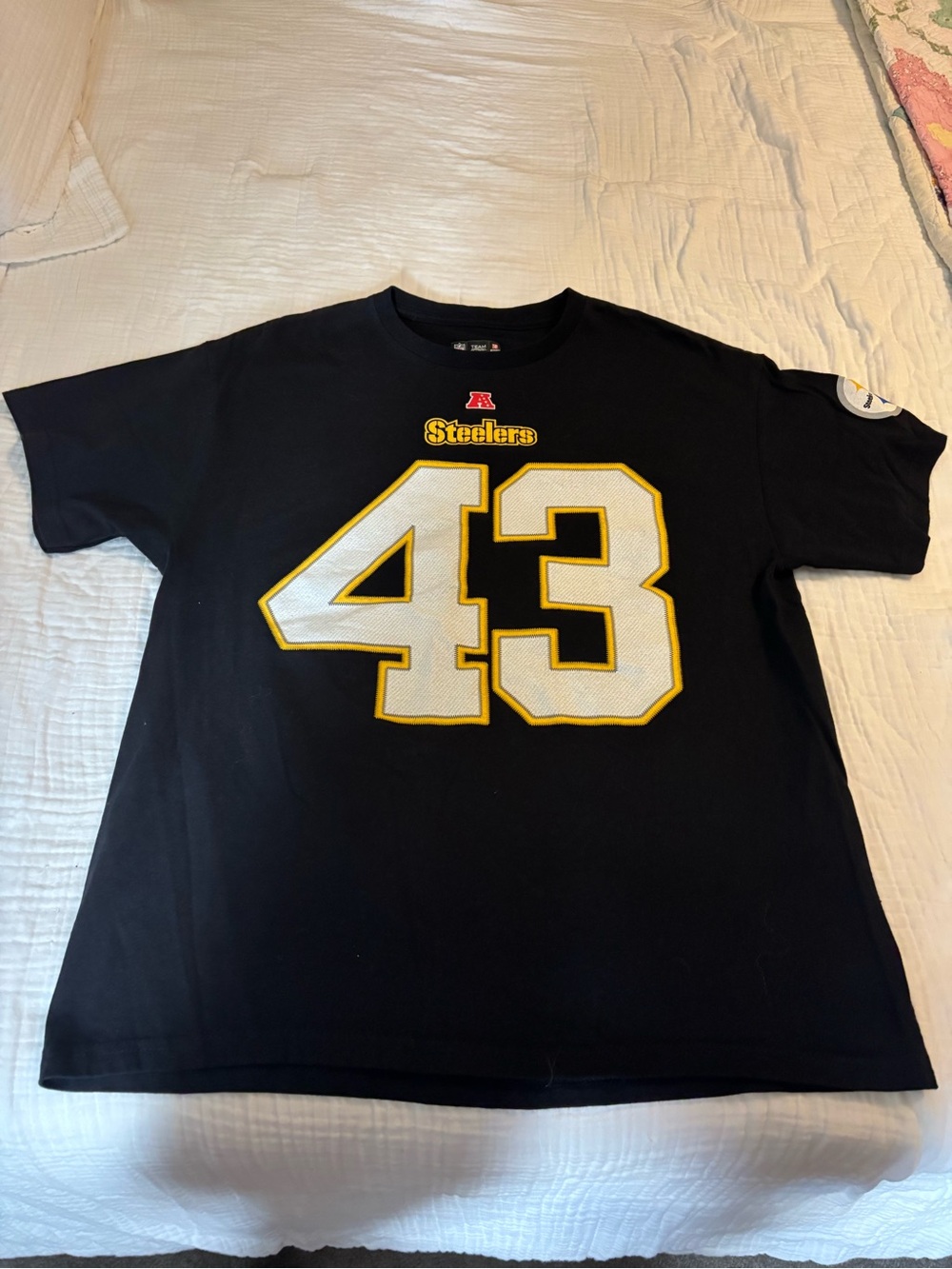 Team Apparel Steelers #43 Steelers  Polamalu shirt